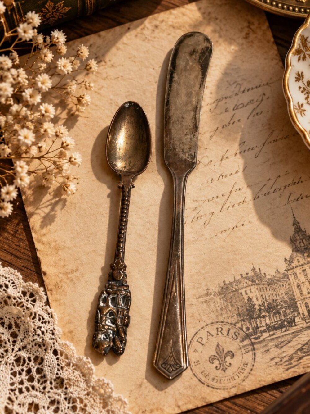 Vintage Silverplate Spoon & Butter Spreader Set – Britannia Silver Plate